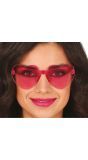 Roze Hartjes Bril Volwassenen
