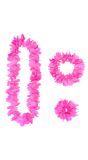Roze Hawaii Bloemen Set Kransen