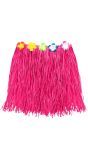 Roze Hawaii Hula Rok met Bloemenriem