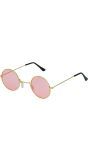 Roze Hippie Retro Zonnebril Klein Volwassenen