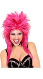 Roze Jaren 80 Rockster Pruik