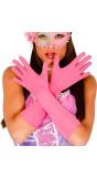 Roze Lange Handschoenen Budget