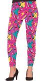 Roze Multicolor 80's Leggings Vrouw