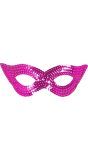Roze Pailletten Oogmasker
