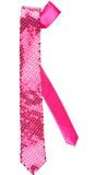 Roze Pailletten Stropdas Luxe