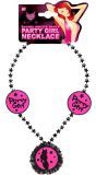 Roze Party Girl Ketting