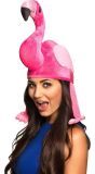 Roze Pluche Flamingo Hoed
