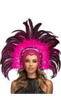 Roze Samba Hoofdtooi Dames