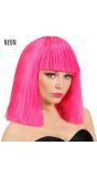 Roze Showgirl Pruik