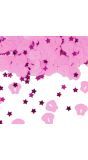 Roze Tafelconfetti Geboorte Meisje