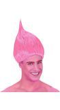Roze Troll Doll Pruik