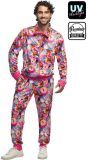 Roze UV Discoballen Fout Trainingspak Heren