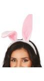 Roze Wit Konijnenoren Haarband Dames