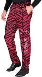 Roze Zebra Pailletten Broek