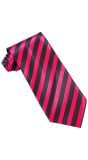 Roze Zwart Gestreepte Stropdas