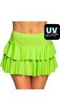 Ruffles Mini Rokje Neon Groen