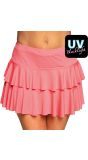 Ruffles Mini Rokje Neon Roze