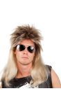Ryan 80's Rocker Pruik Blond