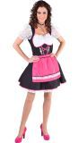 Salzburg Dirndl Kort Roze
