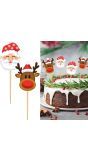 Santa Kerst Cupcake Taart Versiering 12 Stuks