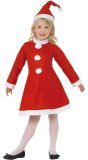 Santa Meisjes Kostuum Kerst