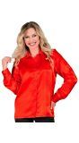 Satijnen 70's Disco Shirt Rood Dames