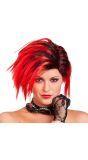Scarlett Rode Punk Pruik Dames