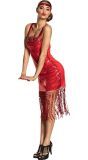 Scarlett Verleidelijke Flapper Jurk Rood