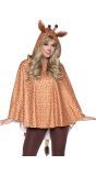 Schattige Giraffe Poncho Dames