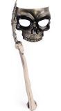 Schedel Masker met Botten Stok