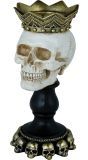 Schedel met Kroon Kandelaar Halloween