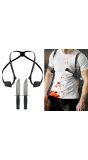 Schouderholster met Twee Messen