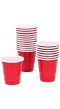 Set 20 shotglaasjes Rood Carnaval