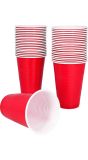 Set 40 partybekers Rood Carnaval