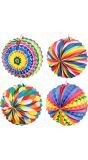 Set Van 12 Fantasie Papieren Ballonlampionnen
