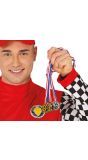 Set Van 3 Sportmedailles Goud Zilver Brons