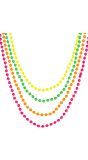 Set Van 4 Neonkleurige Parelkettingen