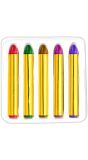 Set Van 5 Glitter Schminkstiften