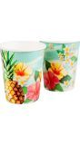 Setje Van 10 Papieren Bekertjes Paradise
