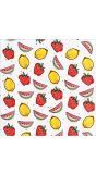 Setje Van 20 Papieren Servetten Fruit