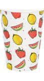 Setje Van 8 Papier Bekertjes Fruit