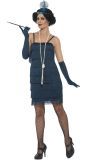 Sexy Flapper Jurk Blauw