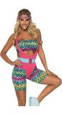 Sexy Leopard Fitness Kostuum Dames