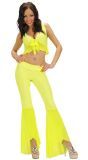 Sexy Neon Gele Samba Top en Broek