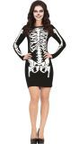 Sexy Skelet Jurkje Dames
