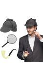 Sherlock Holmes Accessoireset 3-Delig