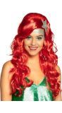 Sirena Rode Zeemeermin Pruik