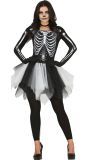 Skelet Halloween Jurkje Vrouw