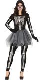 Skelet Jurk Dames Zwart