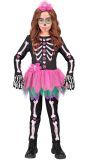Skelet Kostuum Zwart Roze Meisjes